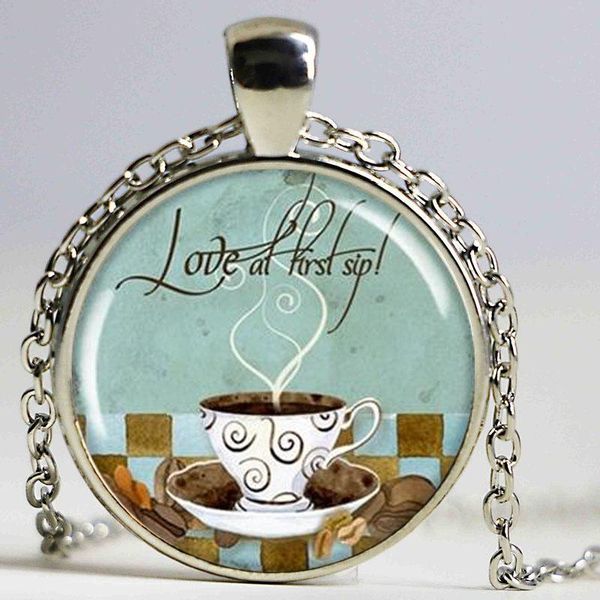 coffee art pendant, , cup necklace, resin cafe round bronze pendant necklaces, Silver
coffee art pendant, , cup necklace, resin cafe round bronze pendant necklaces, Silver