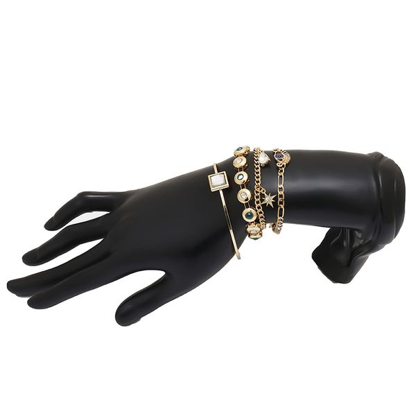 square gemstone creative 4 set chain bracelets mix and match multiple stars micro-inlaid bracelet adjustable luster simple multilayer wild w, Black
square gemstone creative 4 set chain bracelets mix and match multiple stars micro-inlaid bracelet adjustable luster simple multilayer wild w, Black