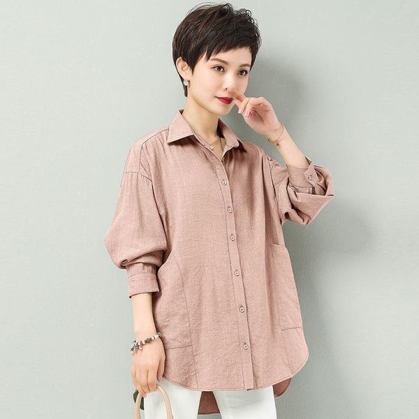 women's blouses & shirts women loose long sleeve casual plus size -3xl shirt spring and summer vintage blouse cotton linen, White
women's blouses & shirts women loose long sleeve casual plus size -3xl shirt spring and summer vintage blouse cotton linen, White