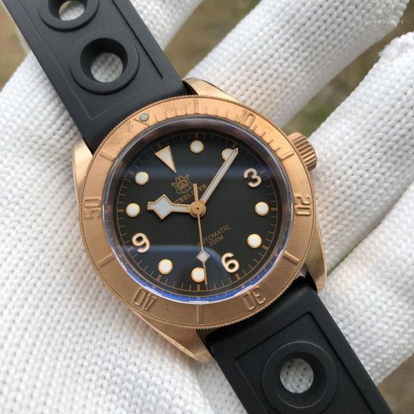 bronze dive watches men automatic watch double dome sapphire crystal nh35 20atm wristwatches, Slivery;brown
bronze dive watches men automatic watch double dome sapphire crystal nh35 20atm wristwatches, Slivery;brown
