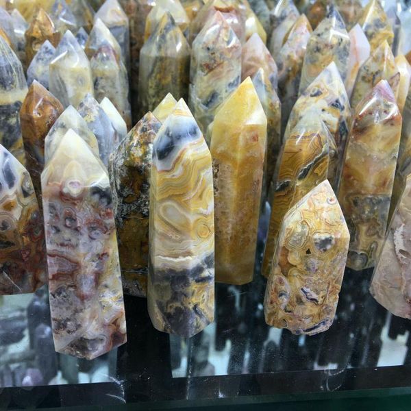anatural crazy agate obelisk with a quartz crystal wand point for reiki healing decorative objects & figurines
anatural crazy agate obelisk with a quartz crystal wand point for reiki healing decorative objects & figurines