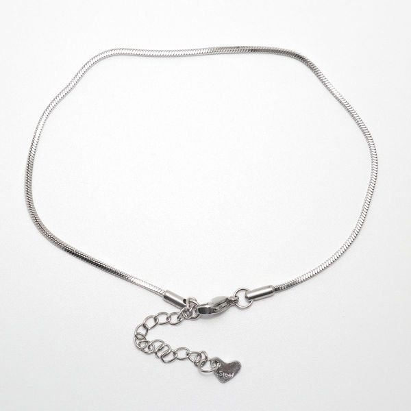 exquisite snake chain anklet 304 stainless steel silver color anklet bracelets for women sandals jewelry 23cm(9") long, 1 piece, Red;blue
exquisite snake chain anklet 304 stainless steel silver color anklet bracelets for women sandals jewelry 23cm(9") long, 1 piece, Red;blue