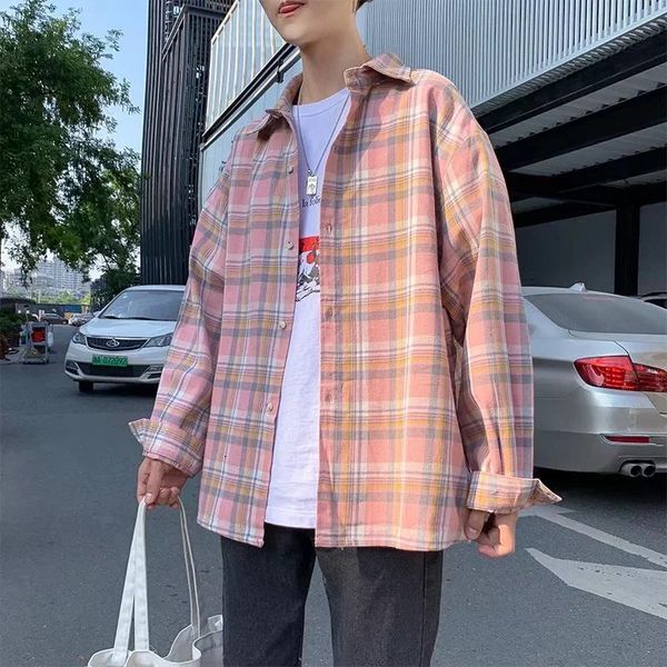 men's casual shirts the very immortal plaid shirt male long sleeve tide student han version chunxia is relaxed and loose ruffian handso, White;black
men's casual shirts the very immortal plaid shirt male long sleeve tide student han version chunxia is relaxed and loose ruffian handso, White;black