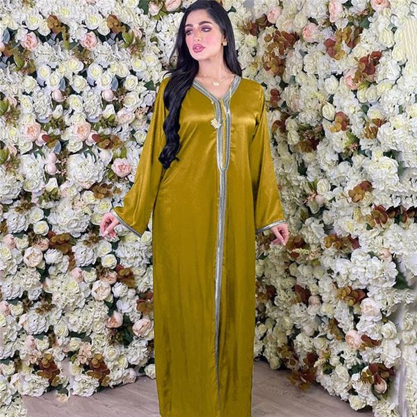 african dresses for women fashion muslim robe golden ribbon patchwork v neck long sleeve maxi dress arabic turkish clothing 2021 ethnic, Red
african dresses for women fashion muslim robe golden ribbon patchwork v neck long sleeve maxi dress arabic turkish clothing 2021 ethnic, Red