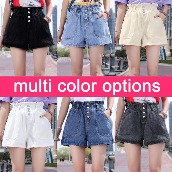 women's jeans women summer elastic waist denim shorts girl bract preppy style fashion thin loose wide leg sweet mokijins, Blue
women's jeans women summer elastic waist denim shorts girl bract preppy style fashion thin loose wide leg sweet mokijins, Blue