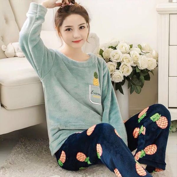 warm pajamas winter women sleepwear home clothing keep night set pygama femme, Black;red
warm pajamas winter women sleepwear home clothing keep night set pygama femme, Black;red