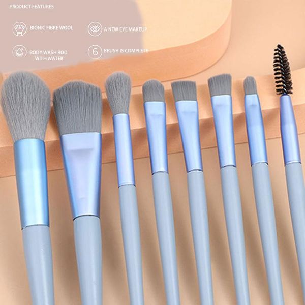 makeup brushes 8pcs/set morandi blue pink brush set face powder eye shadow foundation highlight eyebrow lip soft kit tool
makeup brushes 8pcs/set morandi blue pink brush set face powder eye shadow foundation highlight eyebrow lip soft kit tool