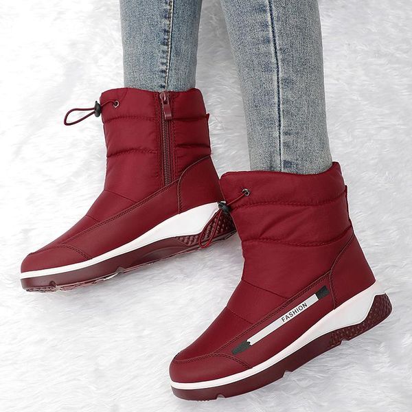 boots women 2021 winter with platform shoessnow de mujer waterproof low heels ankle female shoes, Black
boots women 2021 winter with platform shoessnow de mujer waterproof low heels ankle female shoes, Black