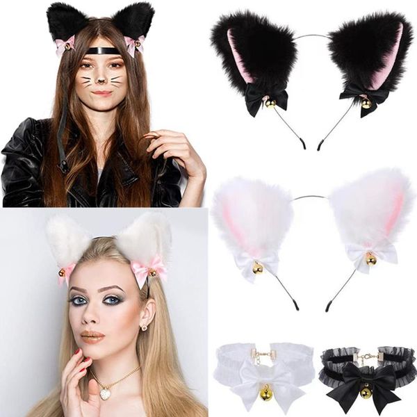 other event & party supplies 2pcs cat ears headband with bells necklace cosplay plush furry fancy dress hairband headwear costume hair acces
other event & party supplies 2pcs cat ears headband with bells necklace cosplay plush furry fancy dress hairband headwear costume hair acces