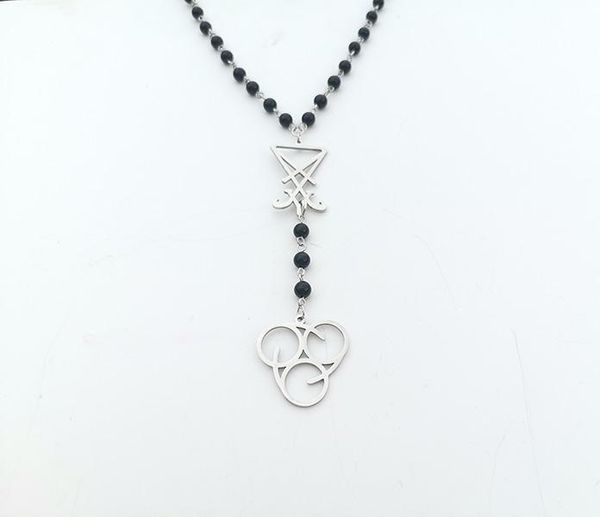 chains lucifer rosary/anatomy pendant/inverted cross necklace/satan symbol/satanism/black/666, Silver
chains lucifer rosary/anatomy pendant/inverted cross necklace/satan symbol/satanism/black/666, Silver