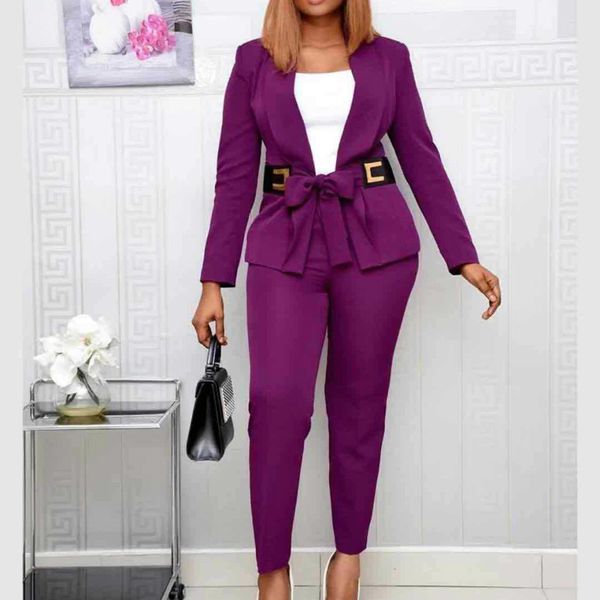 women fashion two pieces set office lady elegant blazer with trousers waist belt elastic plus size female suits 3xl arrival 210416, White
women fashion two pieces set office lady elegant blazer with trousers waist belt elastic plus size female suits 3xl arrival 210416, White