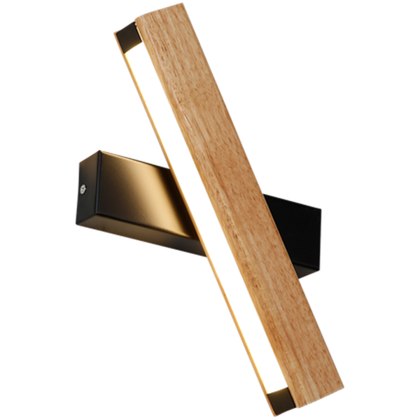 wall lamp adjustable led for bedroom bedside wooden sconce white mounted luminaire modern el lighting