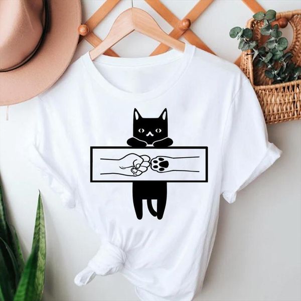 and women summer tshirts cat mens t shirts pet funny style cartoon fashion short sleeve 90s clothes graphic lady, White;black
and women summer tshirts cat mens t shirts pet funny style cartoon fashion short sleeve 90s clothes graphic lady, White;black