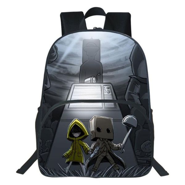 backpack game little nightmares cosplay school bag boys girls teenagers cartoon casual bookbag men women travel rucksack
backpack game little nightmares cosplay school bag boys girls teenagers cartoon casual bookbag men women travel rucksack