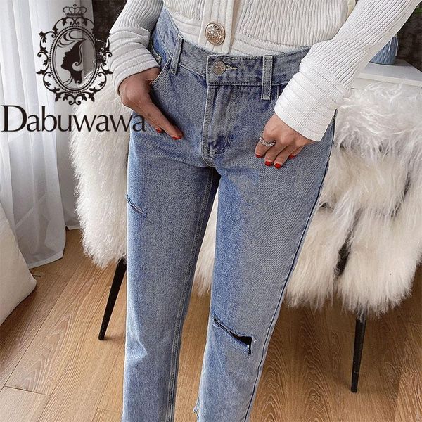 women's jeans dabuwawa summer streetwear blue straight denim women fashion high waist hole pants female do1blj002
women's jeans dabuwawa summer streetwear blue straight denim women fashion high waist hole pants female do1blj002