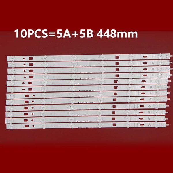 strips kit 10pcs 448mm led backlight strip 6leds lg innotek 46inch ndsoem a b type rev0.1 for kdl-46r485a klv-46r452a
strips kit 10pcs 448mm led backlight strip 6leds lg innotek 46inch ndsoem a b type rev0.1 for kdl-46r485a klv-46r452a