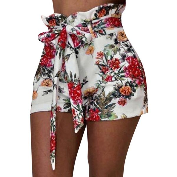 women's shorts jaycosin 2021 summer women plus size chiffon fashion vintage fancy flower print sashes ruffles for beach, White;black
women's shorts jaycosin 2021 summer women plus size chiffon fashion vintage fancy flower print sashes ruffles for beach, White;black