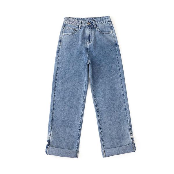fashion high waist women jeans spring straight loose denim pants vintage female 2021 autumn casual all-match solid trouser women's, Blue
fashion high waist women jeans spring straight loose denim pants vintage female 2021 autumn casual all-match solid trouser women's, Blue