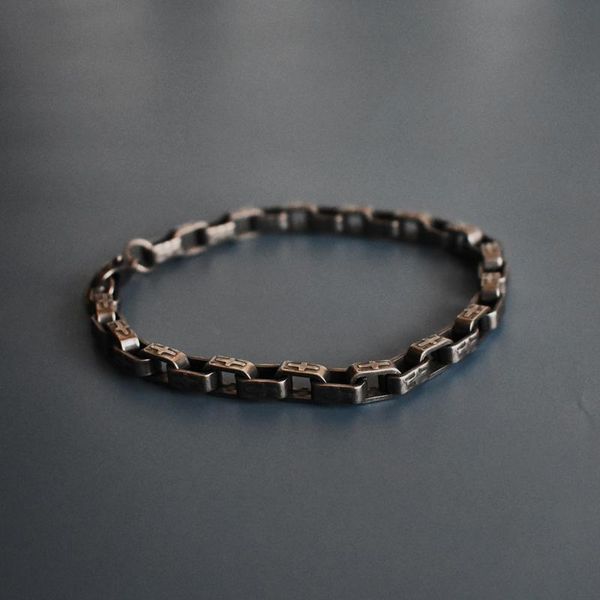 link, chain vintage cuboid link men bracelet cross pattern punk rock stainless steel motorcycle bracelets male hand jewelry boyfriend, Black
link, chain vintage cuboid link men bracelet cross pattern punk rock stainless steel motorcycle bracelets male hand jewelry boyfriend, Black