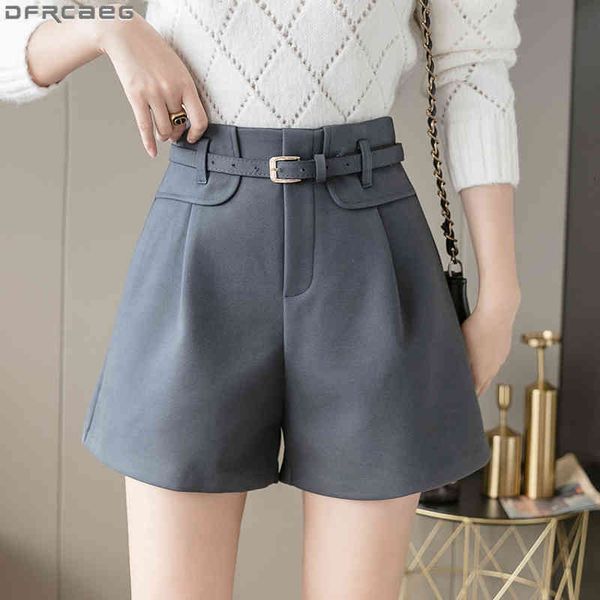 women's shorts autumn winter woolen women casual loose straight wide leg female high waist solid with belt short feminino 6dd9, White;black
women's shorts autumn winter woolen women casual loose straight wide leg female high waist solid with belt short feminino 6dd9, White;black
