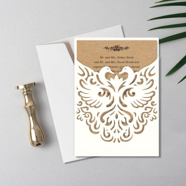 greeting cards vintage wedding invitations, white swan invitation kraft paper invitations with customized wording - set of 50
greeting cards vintage wedding invitations, white swan invitation kraft paper invitations with customized wording - set of 50