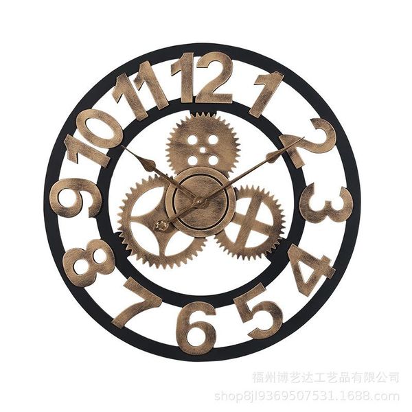 selling retro personality old wooden gear wall clock creative living room bar cafe decoration clocks
selling retro personality old wooden gear wall clock creative living room bar cafe decoration clocks