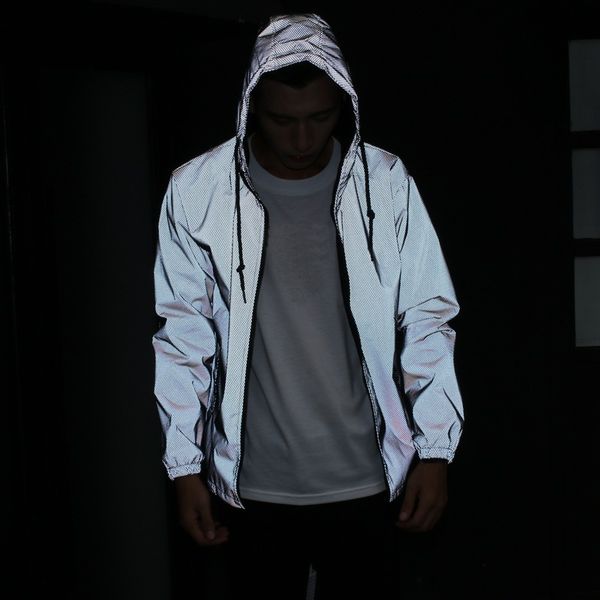8lb2 casual hip-hop coat windbreaker fashion reflective safety jacket high visibility siery for running jogging men udti, Black;brown
8lb2 casual hip-hop coat windbreaker fashion reflective safety jacket high visibility siery for running jogging men udti, Black;brown