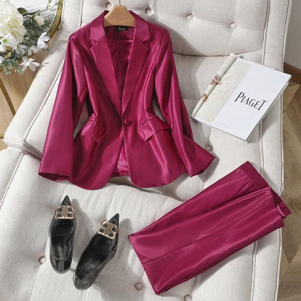 women's two piece pants office ladies apricot green blue red pant suit women slim blazer and trouser fashion female formal work busines, White
women's two piece pants office ladies apricot green blue red pant suit women slim blazer and trouser fashion female formal work busines, White
