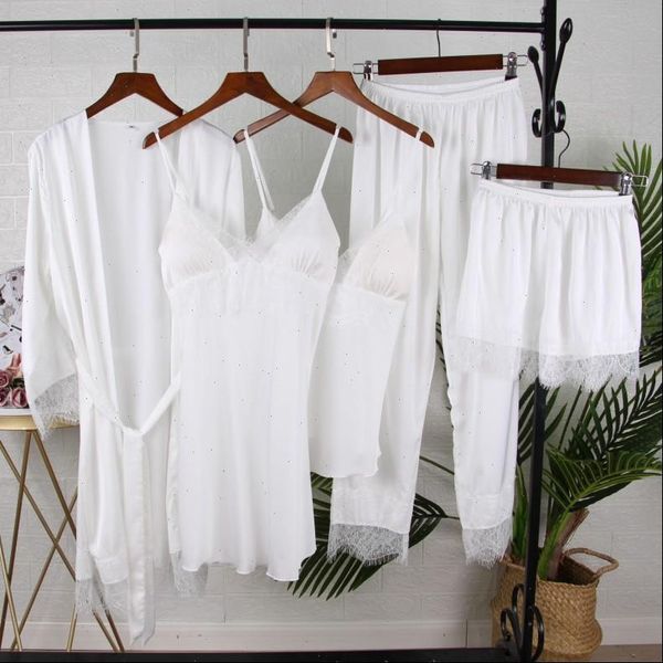 5pcs white bride bridesmaid women sleepwear wedding robe gown lace trim night bathrobe kimono pajamas sets bath summer, Black;red
5pcs white bride bridesmaid women sleepwear wedding robe gown lace trim night bathrobe kimono pajamas sets bath summer, Black;red