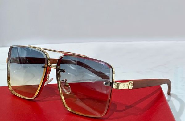 gold wood square sunglasses brown gradient lenses sunnies mens glasses uv400 sonnenbrille gafa de sol with case, White;black
gold wood square sunglasses brown gradient lenses sunnies mens glasses uv400 sonnenbrille gafa de sol with case, White;black
