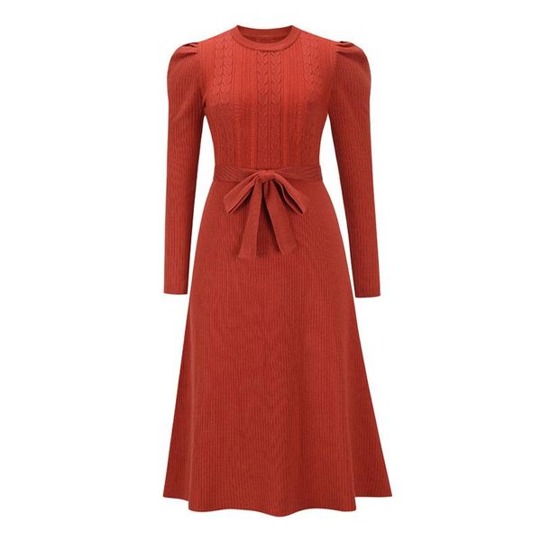 casual dresses fashion slim midi dress women knitting long puff sleeves knee- length o collar autumn winter vestidos with belt, Black;gray
casual dresses fashion slim midi dress women knitting long puff sleeves knee- length o collar autumn winter vestidos with belt, Black;gray