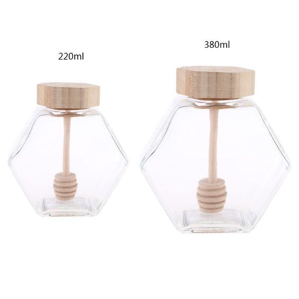 220ml/380ml hexagonal glass honey bottle with wooden stirring rod packaging small container jar wine glasses
220ml/380ml hexagonal glass honey bottle with wooden stirring rod packaging small container jar wine glasses