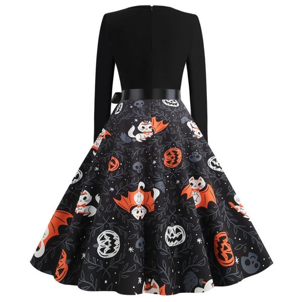 casual dresses gothic skull print halloween women vintage long sleeve 1950s housewife evening party prom black dress oversize, Black;gray
casual dresses gothic skull print halloween women vintage long sleeve 1950s housewife evening party prom black dress oversize, Black;gray