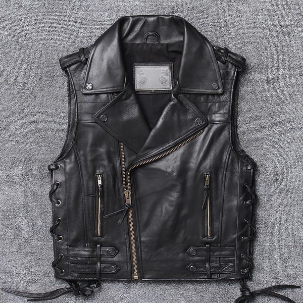 men's leather & faux locomotive suit ma3 jia3 head layer cowhide lear jacket inclined zipper handsome male complicated trend, Black
men's leather & faux locomotive suit ma3 jia3 head layer cowhide lear jacket inclined zipper handsome male complicated trend, Black