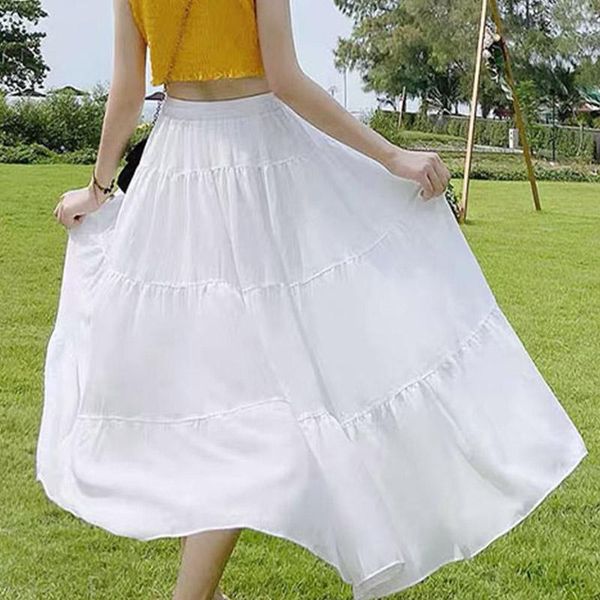 skirts high waist women's a-line skirt white solid midi elastic long for girls 2021 spring summer fashion sweet clothes, Black
skirts high waist women's a-line skirt white solid midi elastic long for girls 2021 spring summer fashion sweet clothes, Black