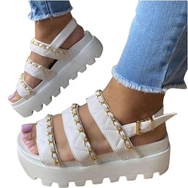 summer women sandals chain platform shoes high heels woman 2021 thick bottom large size ladies sandalias mujer, Black
summer women sandals chain platform shoes high heels woman 2021 thick bottom large size ladies sandalias mujer, Black