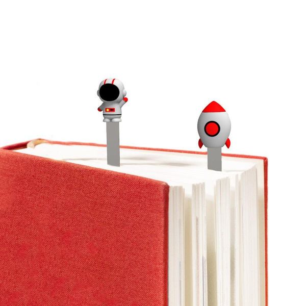 cartoon spaceman rocket bookmark 3d silicone reading bookmarks book holder gift for children page clip fun t party favor
cartoon spaceman rocket bookmark 3d silicone reading bookmarks book holder gift for children page clip fun t party favor
