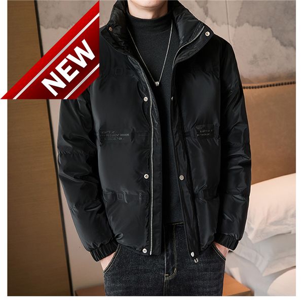 2021 winter casual stand-up collar down jacket men's trendy short 80 white duck, Black
2021 winter casual stand-up collar down jacket men's trendy short 80 white duck, Black