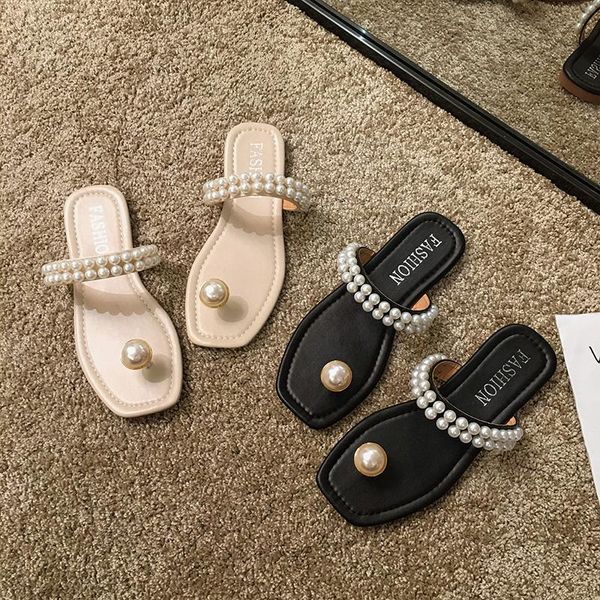 clip toe sandals women string beading shoes big pearl flip flops ladies flat sandalias mujer 2021 comfy slippers femmes sandales, Black
clip toe sandals women string beading shoes big pearl flip flops ladies flat sandalias mujer 2021 comfy slippers femmes sandales, Black