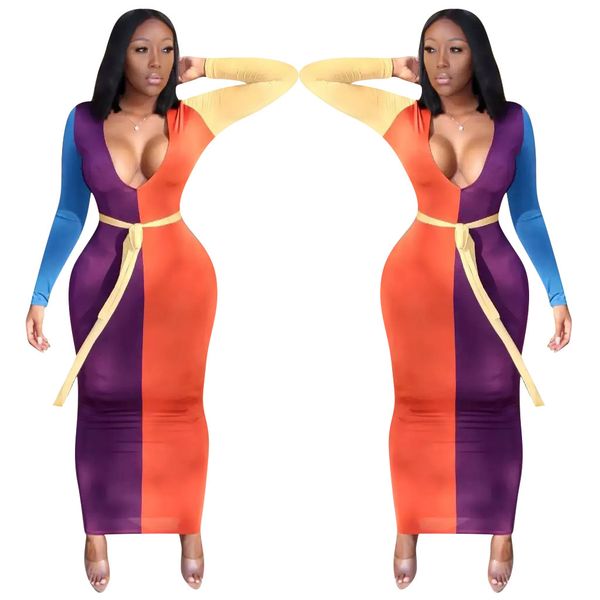 autumn multicolored women party deep v neck long sleeves ankle length sheath lady nightclub es simple arrived, Black;gray
autumn multicolored women party deep v neck long sleeves ankle length sheath lady nightclub es simple arrived, Black;gray