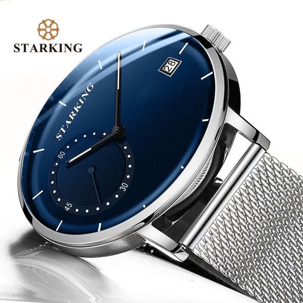 wristwatches starking quartz watch men steel mesh band analog wristwatch 3atm waterproof curved glass blue male clock relogio masculino, Slivery;brown
wristwatches starking quartz watch men steel mesh band analog wristwatch 3atm waterproof curved glass blue male clock relogio masculino, Slivery;brown