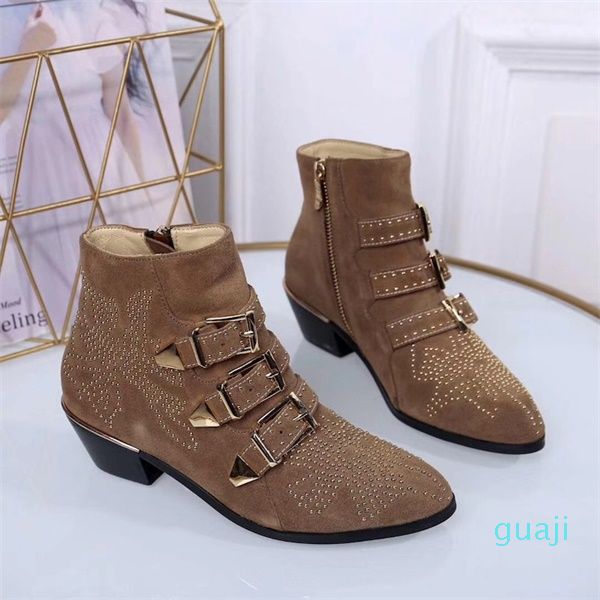 susanna leather studded booties fashoin boots real nappa leahter women ankle boots rivets gold martin boots cowboy boot 9464, Black
susanna leather studded booties fashoin boots real nappa leahter women ankle boots rivets gold martin boots cowboy boot 9464, Black