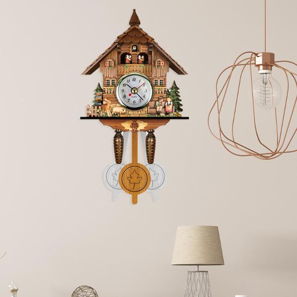 wall clocks retro nordic style forest wooden cuckoo alarm clock home decoration accessories for living room
wall clocks retro nordic style forest wooden cuckoo alarm clock home decoration accessories for living room