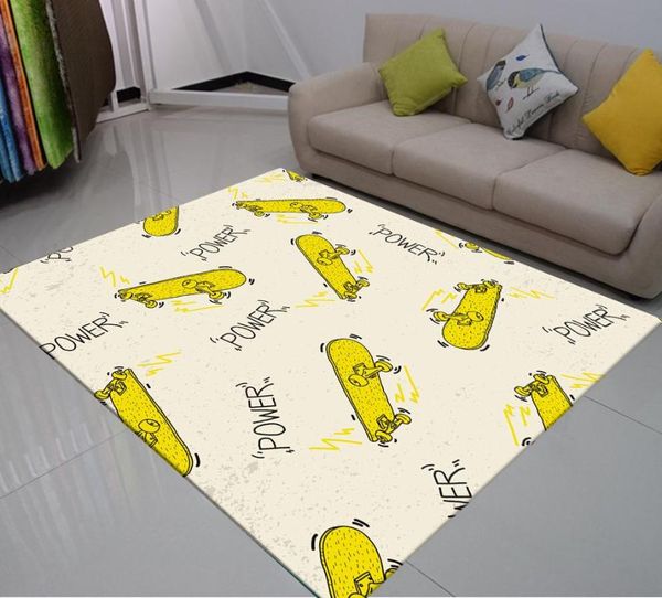 carpet for boy girl carpets 3d printed child bedroom play rug kids room decor skateboard living