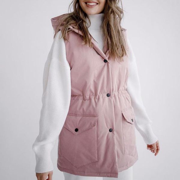 women's vests zoepo casual solid pockets women fashion collected waisted hooded coats elegant single breasted female ladies, Black;white
women's vests zoepo casual solid pockets women fashion collected waisted hooded coats elegant single breasted female ladies, Black;white