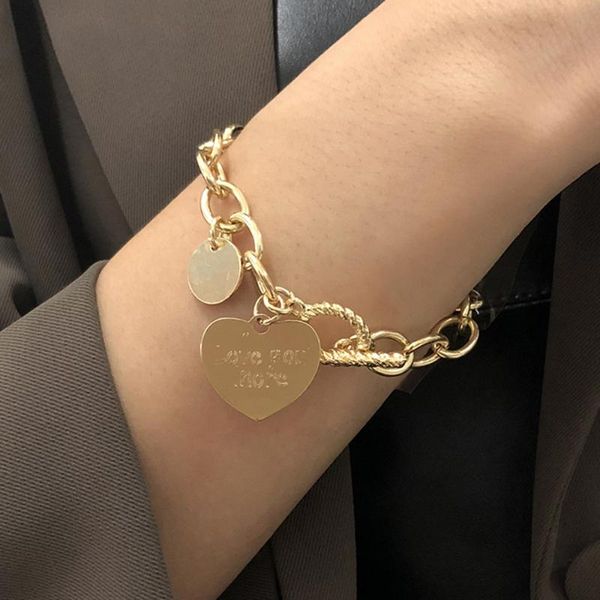 charm bracelets classic disc bracelet for women letter love sequins minimalist jewelry temperament hipster ins bijoux femme, Golden;silver
charm bracelets classic disc bracelet for women letter love sequins minimalist jewelry temperament hipster ins bijoux femme, Golden;silver