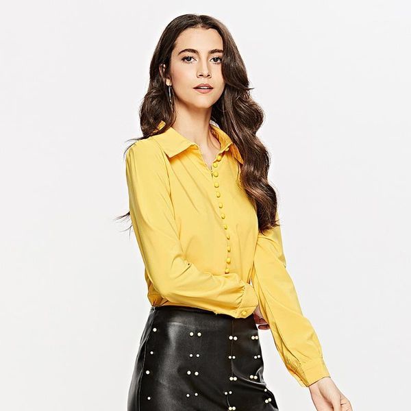 women's blouses & shirts women 2021 fashion long sleeve turn down collar office shirt leisure blouse casual yellow blusas femininas, White
women's blouses & shirts women 2021 fashion long sleeve turn down collar office shirt leisure blouse casual yellow blusas femininas, White