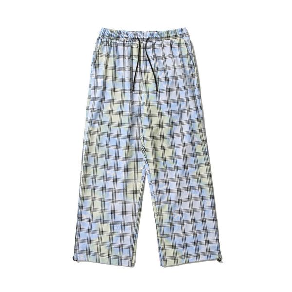 pants fashionable the wind gradient tie dyed plaid casual men's high street drawstring leggings loose wide leg, Black
pants fashionable the wind gradient tie dyed plaid casual men's high street drawstring leggings loose wide leg, Black