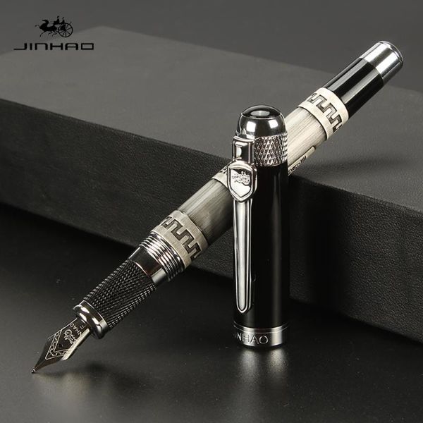 jinhao 189 vintage silver fountain pen gift box set iraurita metal ink pens for school stationery
jinhao 189 vintage silver fountain pen gift box set iraurita metal ink pens for school stationery