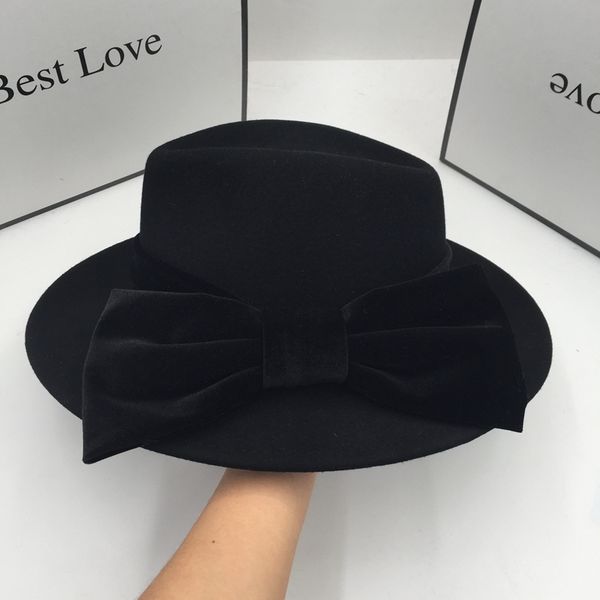 berets fedoras about the spring and autumn period black wool hat for women bowknot elegant a7k8, Blue;gray
berets fedoras about the spring and autumn period black wool hat for women bowknot elegant a7k8, Blue;gray